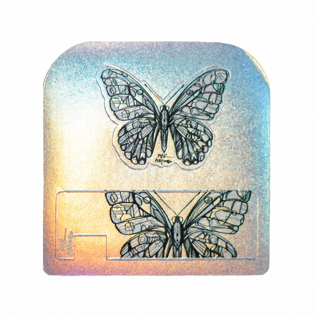 Mariposa tarjeta sticker