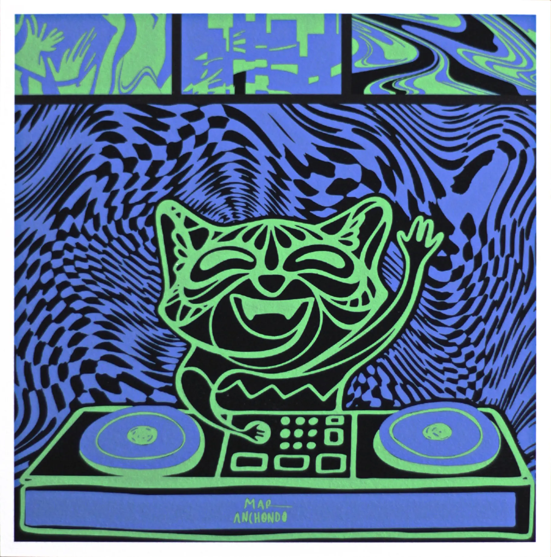 Mapache DJ print